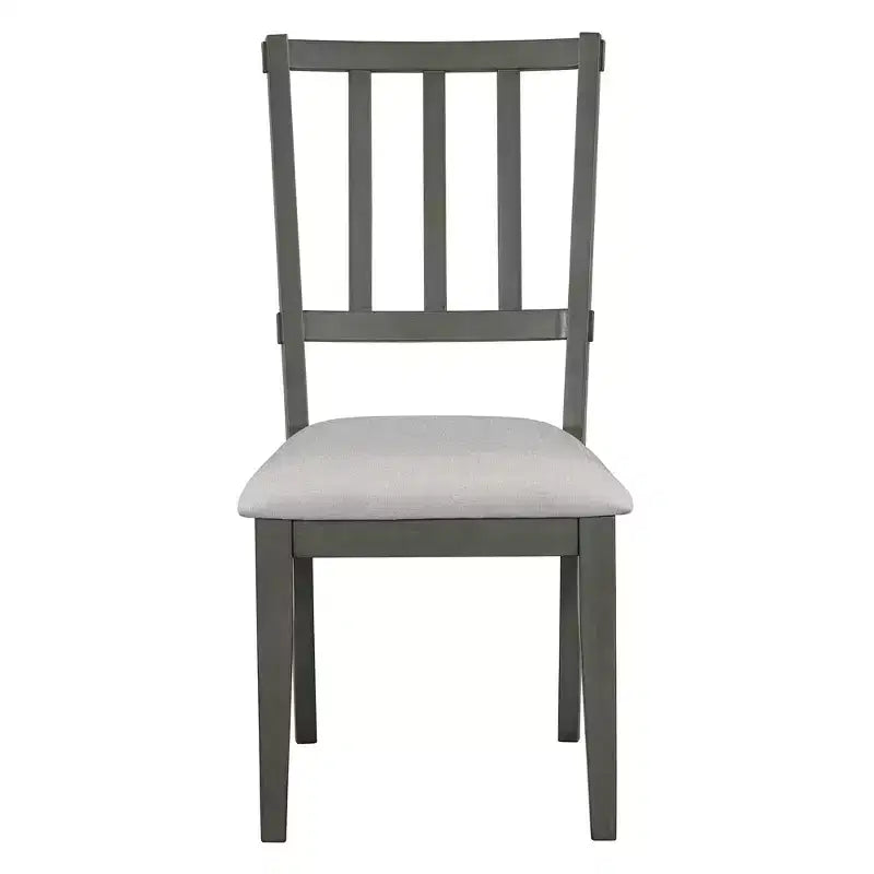 Ensemble de salle à manger rond 5 pièces Whisen Rustic Charm avec 3 chaises rembourrées et un banc incurvé pour salle à manger, cuisine