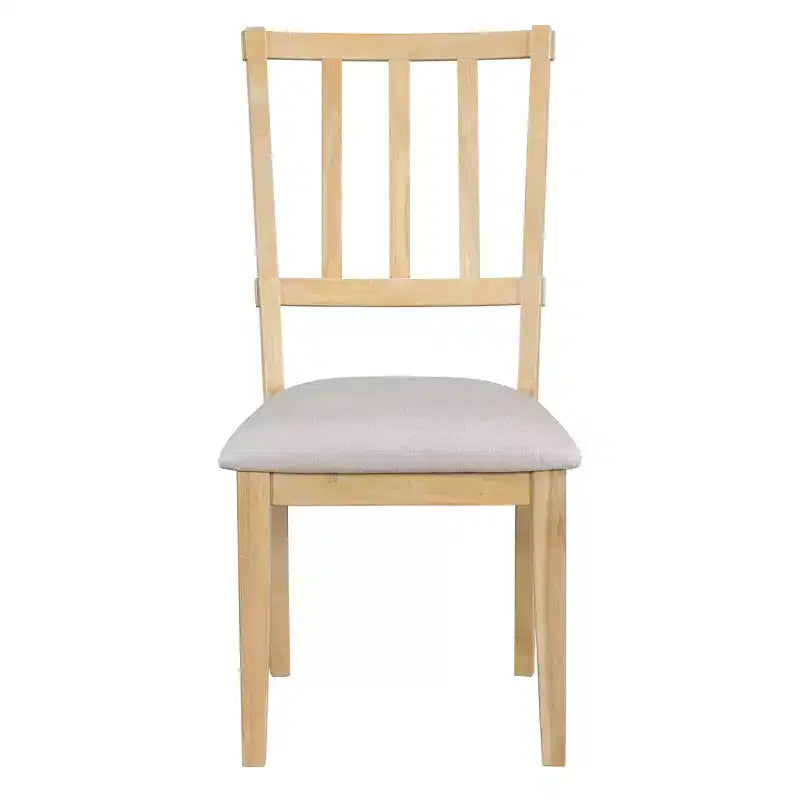 Ensemble de salle à manger rond 5 pièces Whisen Rustic Charm avec 3 chaises rembourrées et un banc incurvé pour salle à manger, cuisine