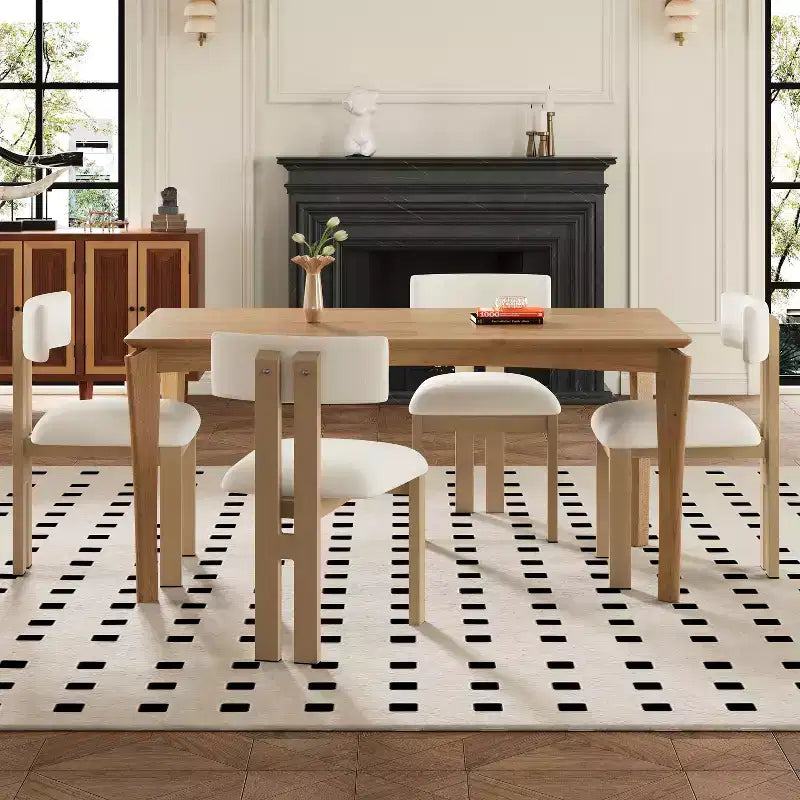 Ensemble de salle à manger Christopher Knight Home Willow 5 pièces en bois et métal rembourré