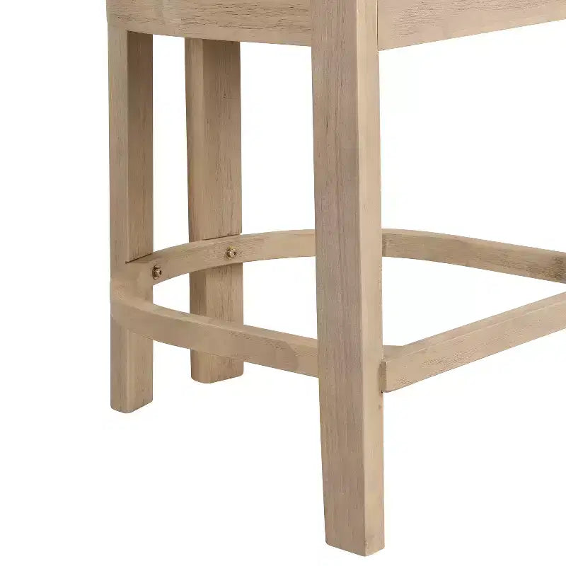 Christopher Knight Home Netia, ensemble de salle à manger moderne 5 pièces en métal et hévéa, hauteur comptoir, brun naturel
