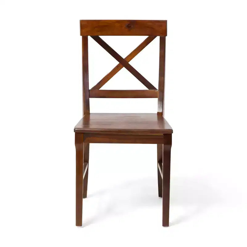 Christopher Knight Home Ensemble de salle à manger 7 pièces en bois d'acacia de style fermette Marseille avec chaises acajou foncé