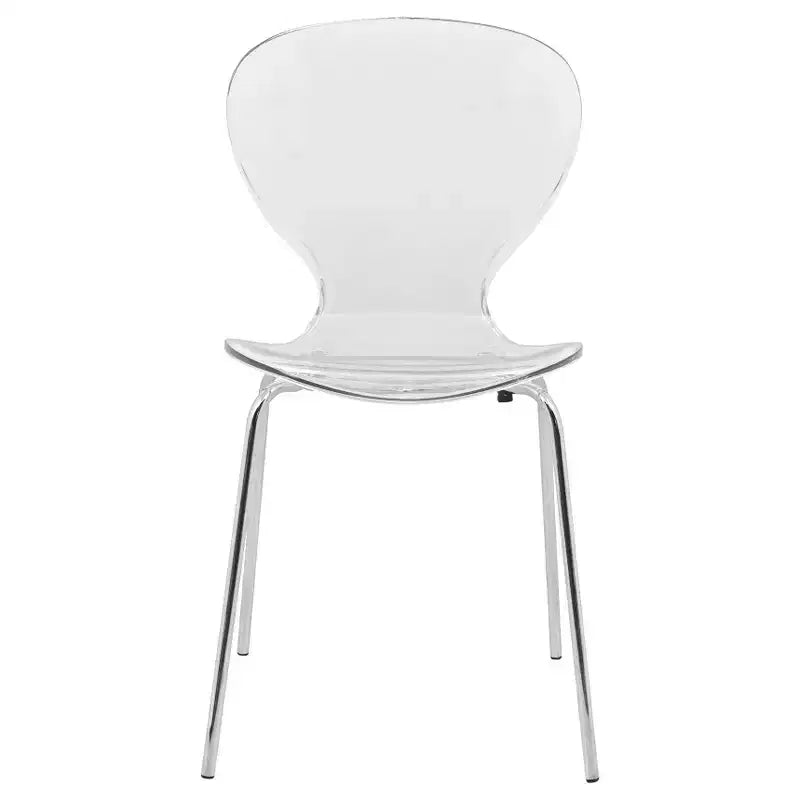 LeisureMod Bristol Ensemble de Salle à Manger 5 Pièces Blanc - Table Ronde et 4 Chaises de Salle à Manger Ergonomiques en Plastique