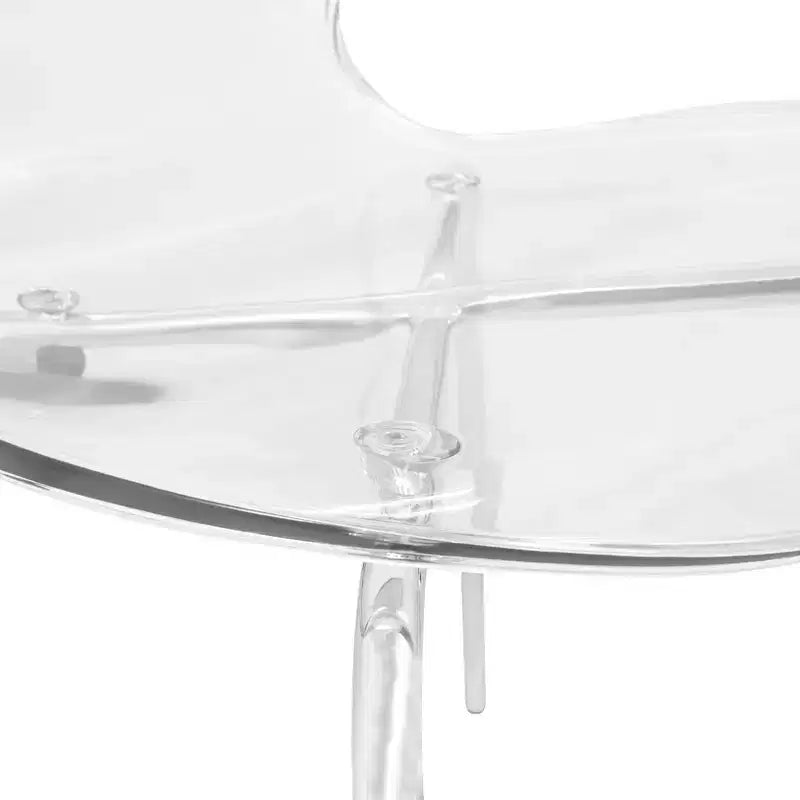 LeisureMod Bristol Ensemble de Salle à Manger 5 Pièces Blanc - Table Ronde et 4 Chaises de Salle à Manger Ergonomiques en Plastique
