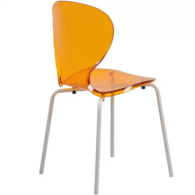 LeisureMod Bristol Ensemble de Salle à Manger 5 Pièces Table à Manger Ronde, 4 Chaises de Salle à Manger en Plastique Pieds Blancs