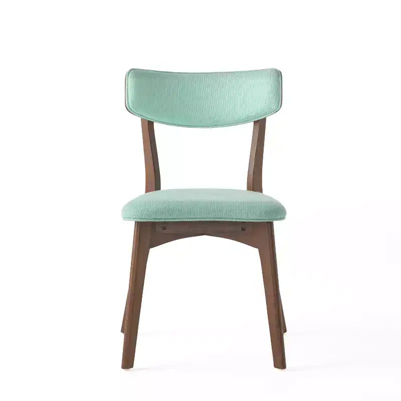 Ensemble de salle à manger rembourré Christopher Knight Home Walton 7 pièces en bois d'hévéa de style milieu de siècle