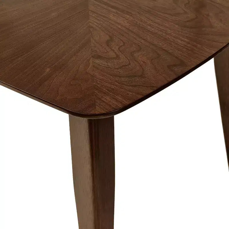 Ensemble de salle à manger rembourré Christopher Knight Home Walton 7 pièces en bois d'hévéa de style milieu de siècle