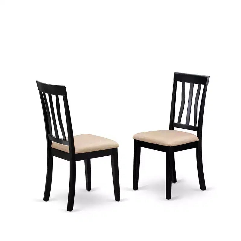 AccueilStockEnsemble de table et 2 chaises de salle à manger noir moderne