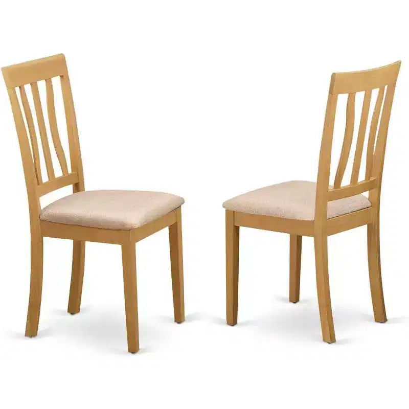 Ensemble de cuisine coin-repas table rectangulaire et chaises de salle à manger style chêne