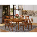 Traditional Dining Room Set Table With Leaf And Dinette Chairs