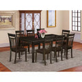 HomeStock Henley Rectangle Dining Table Set Cappuccino