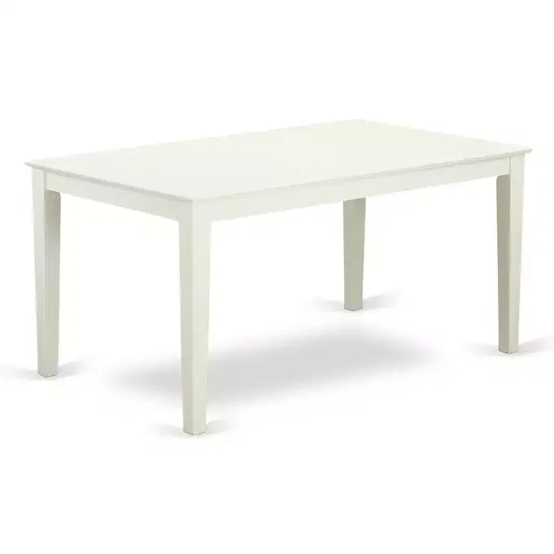Ensemble de salle à manger moderne HomeStock 6 pièces blanc lin
