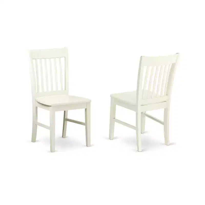Ensemble de salle à manger moderne HomeStock 6 pièces blanc lin