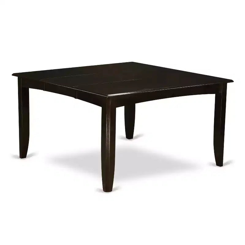 Ensemble de salle à manger carré 9 pièces HomeStock Chaises en tissu de lin cappuccino