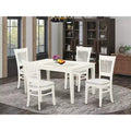 HomeStock Linen White Dining Set Modern Style 10017