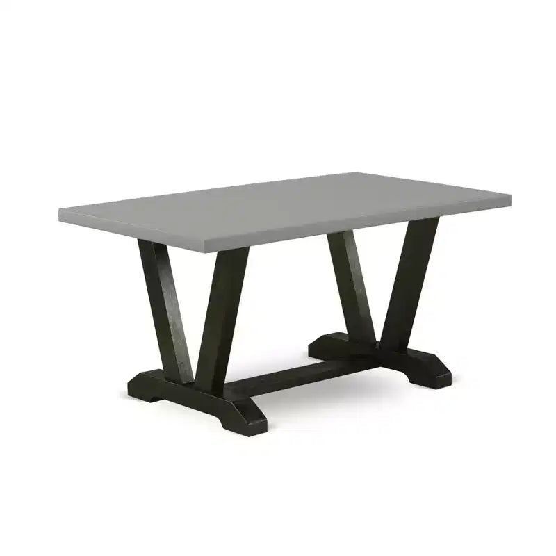 Ensemble de salle à manger rectangulaire HomeStock 7 pièces multicolore avec chaises en tissu de lin
