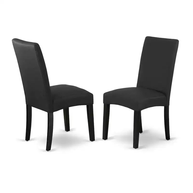Ensemble de salle à manger rectangulaire HomeStock 7 pièces multicolore avec chaises en tissu de lin