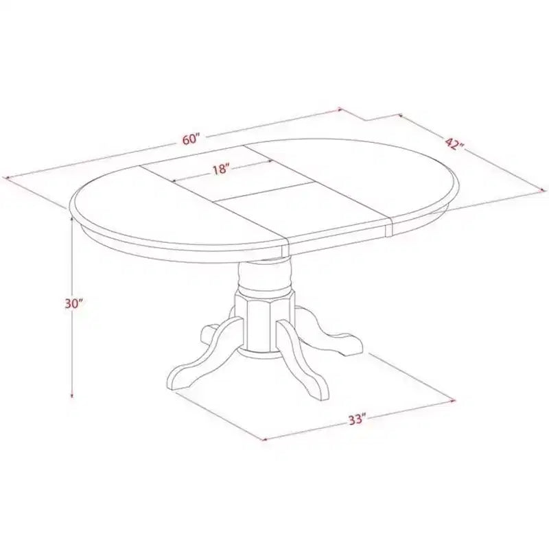 Ensemble table de cuisine 7 pièces HomeStock, chaises Parson en lin blanc