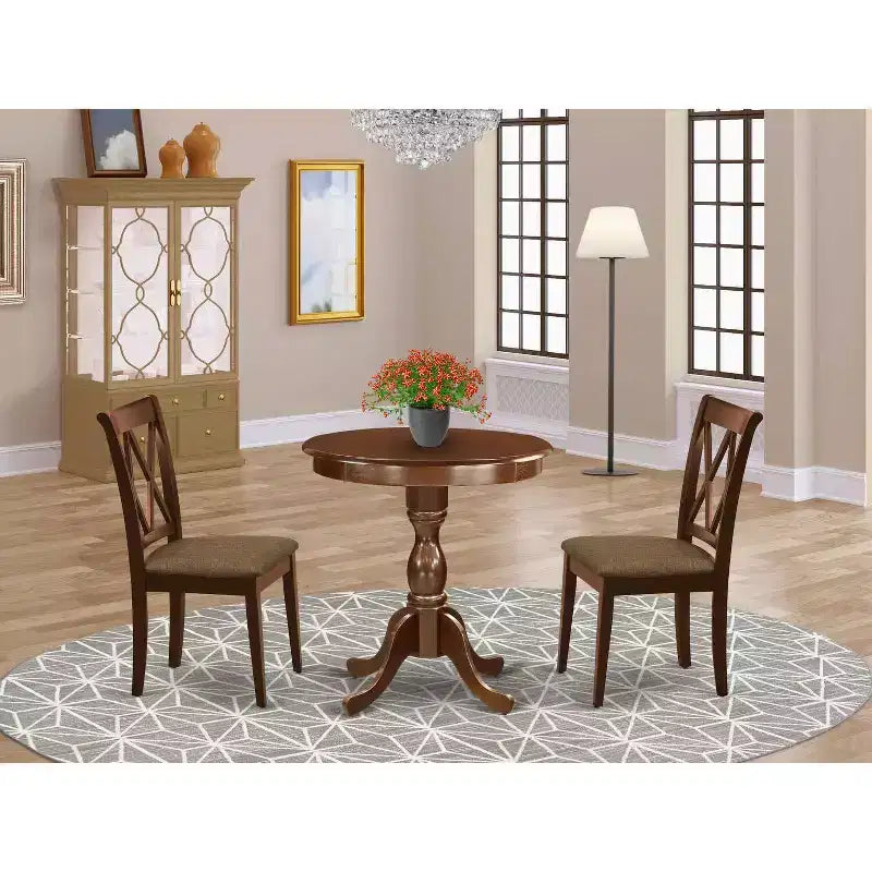 HomeStock Round Dining Table Set Modern Style