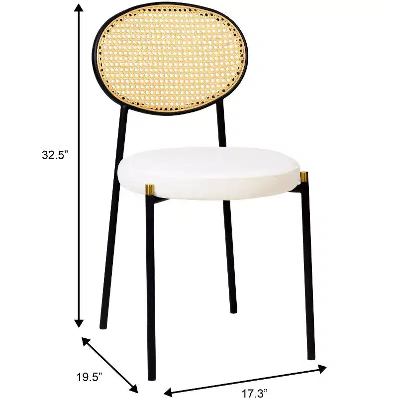Ensemble de salle à manger LeisureMod 5 pièces - Table à manger ronde 36 po avec dessus en MDF noir et base dorée, 4 chaises de salle à manger en velours avec pieds en acier noir