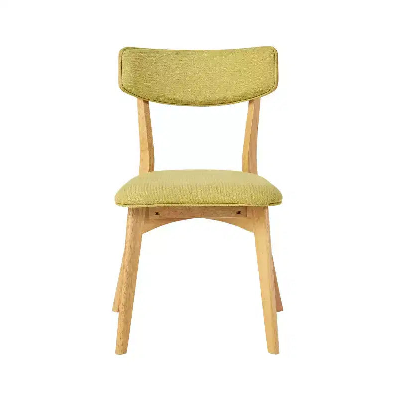 Ensemble de salle à manger 5 pièces en hévéa de style milieu du siècle moderne Laila Christopher Knight Home avec coussins