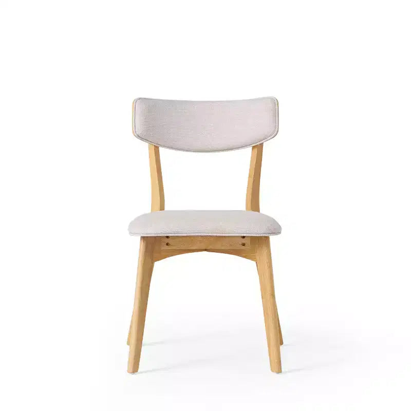 Ensemble de salle à manger 5 pièces en hévéa de style milieu du siècle moderne Laila Christopher Knight Home avec coussins