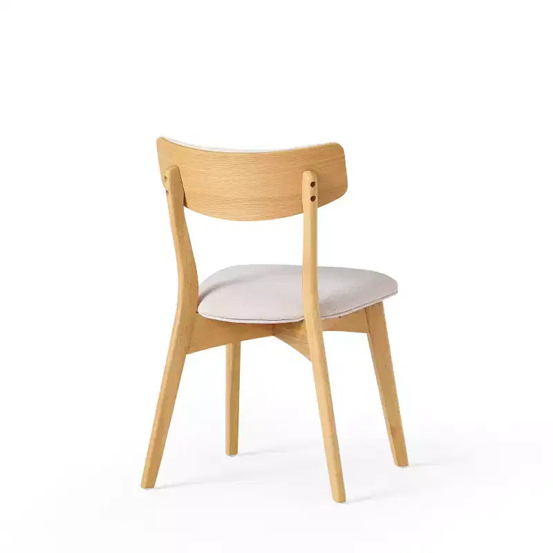 Ensemble de salle à manger 5 pièces en hévéa de style milieu du siècle moderne Laila Christopher Knight Home avec coussins