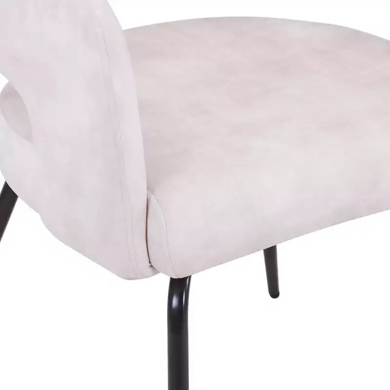 Ensemble de salle à manger 5 pièces LeisureMod Verve avec table à manger ronde de 36 po avec plateau en MDF noir et 4 chaises de salle à manger