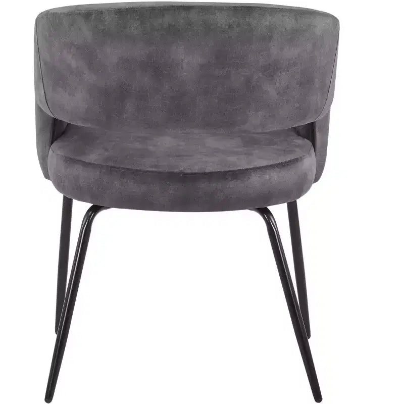 Ensemble de salle à manger 5 pièces LeisureMod Verve avec table à manger ronde de 36 po avec plateau en MDF noir et 4 chaises de salle à manger