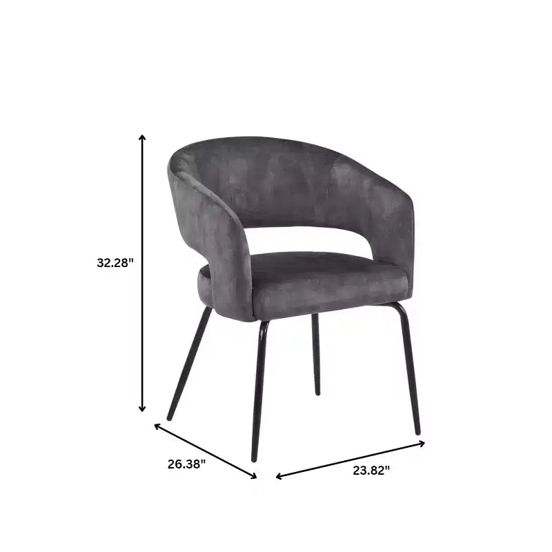 Ensemble de salle à manger 5 pièces LeisureMod Verve avec table à manger ronde de 36 po avec plateau en MDF noir et 4 chaises de salle à manger