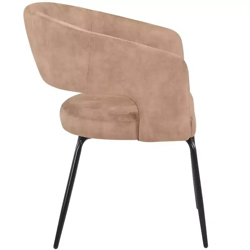 Ensemble de salle à manger 5 pièces LeisureMod Verve avec table à manger ronde de 36 po avec plateau en MDF noir et 4 chaises de salle à manger