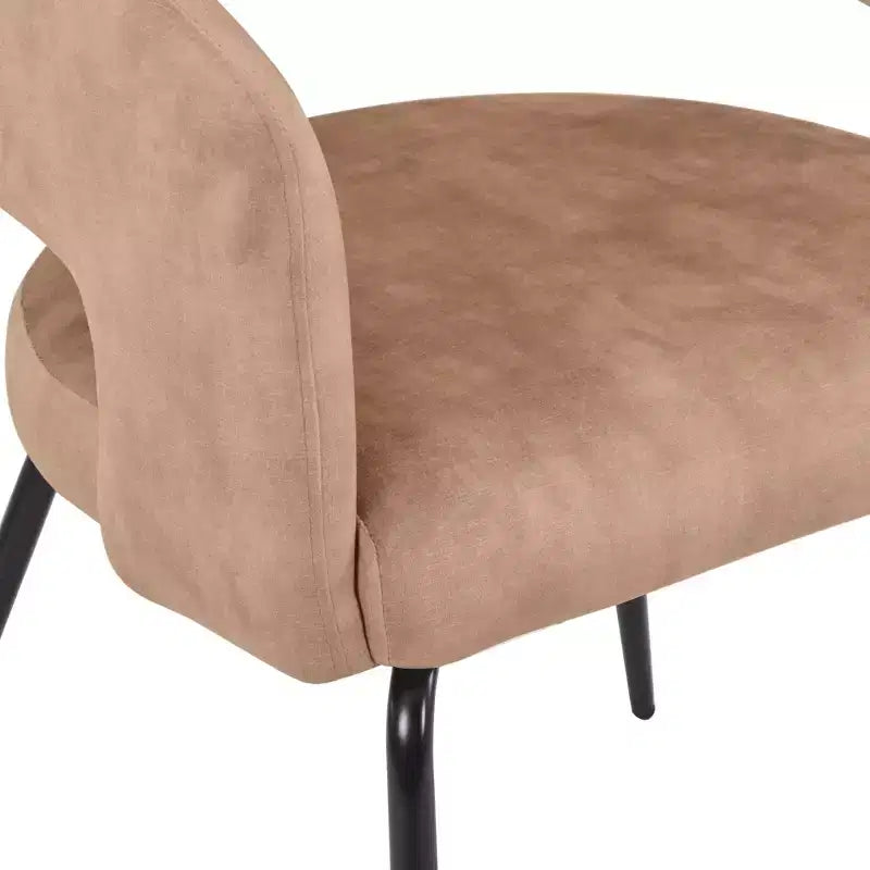 Ensemble de salle à manger 5 pièces LeisureMod Verve avec table à manger ronde de 36 po avec plateau en MDF noir et 4 chaises de salle à manger