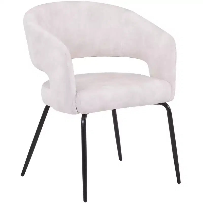 Ensemble de salle à manger 5 pièces LeisureMod Verve avec table à manger ronde de 36 po avec plateau en MDF noir et 4 chaises de salle à manger