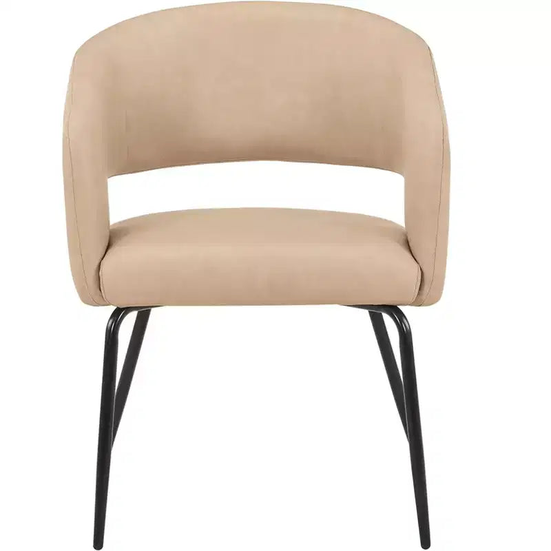 Ensemble de salle à manger 5 pièces LeisureMod Verve avec table à manger ronde de 36 po avec plateau en MDF noir et 4 chaises de salle à manger