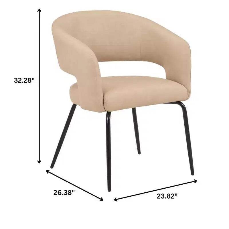 Ensemble de salle à manger 5 pièces LeisureMod Verve avec table à manger ronde de 36 po avec plateau en MDF noir et 4 chaises de salle à manger