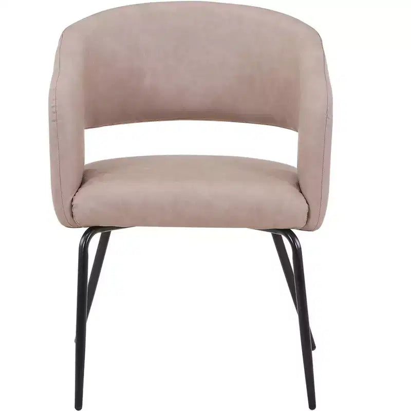 Ensemble de salle à manger 5 pièces LeisureMod Verve avec table à manger ronde de 36 po avec plateau en MDF noir et 4 chaises de salle à manger