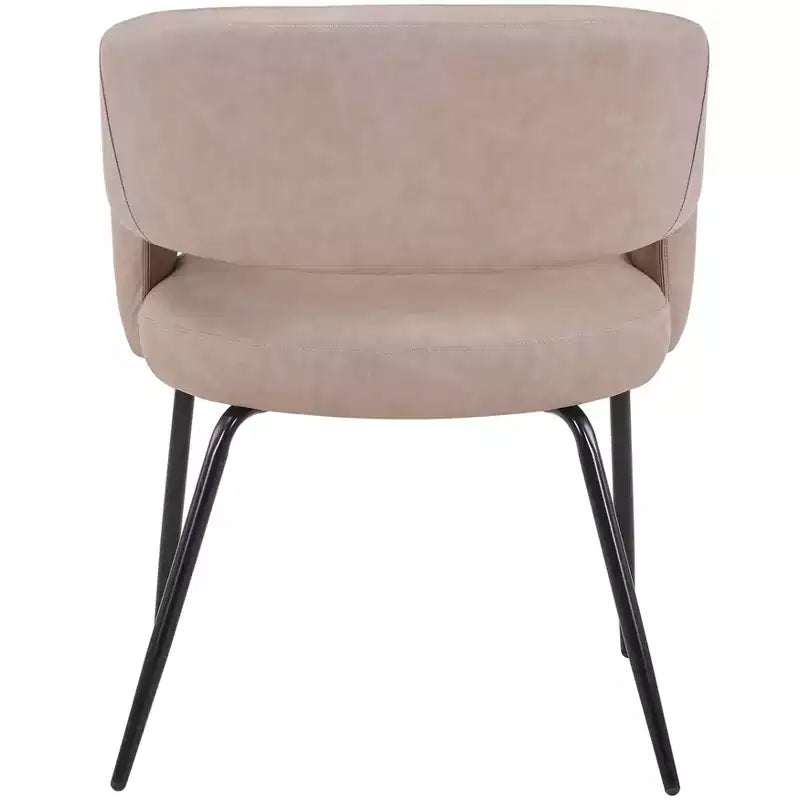 Ensemble de salle à manger 5 pièces LeisureMod Verve avec table à manger ronde de 36 po avec plateau en MDF noir et 4 chaises de salle à manger