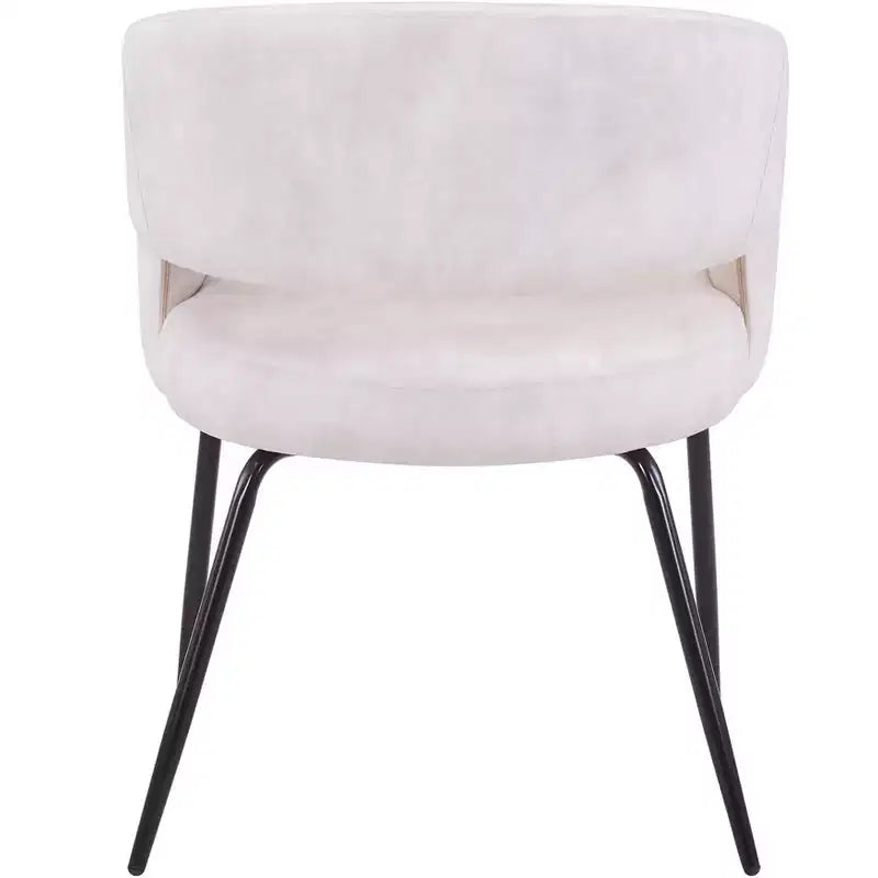 Ensemble de salle à manger 5 pièces LeisureMod Verve avec table à manger ronde de 36 po avec plateau en MDF noir et 4 chaises de salle à manger