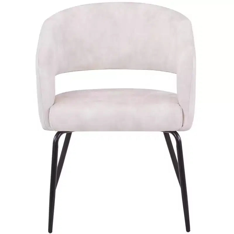 Ensemble de salle à manger 5 pièces LeisureMod Verve avec table à manger ronde de 36 po avec plateau en MDF noir et 4 chaises de salle à manger