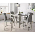Home Design Dothan Counter Height Dining Set, Antique Gray