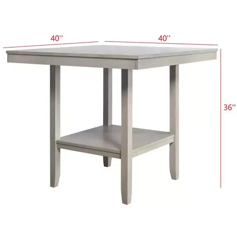 Ensemble de salle à manger hauteur comptoir Dothan Home Design, gris antique