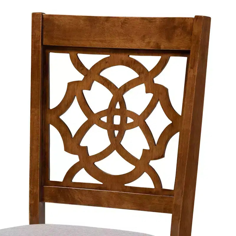 Ensemble de salle à manger 5 pièces Baxton Studio Valerie moderne en bois gris et noyer marron