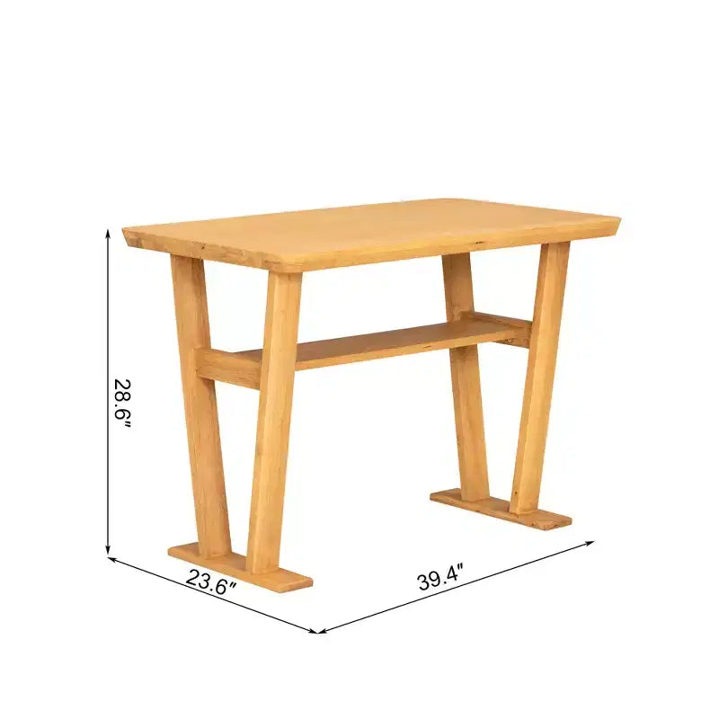 Ensemble de salle à manger 6 pièces pour 6 personnes, ensemble de salle à manger de style ferme, ensemble de table de coin repas peu encombrant pour cuisine et salle à manger, naturel + blanc - ModernLuxe