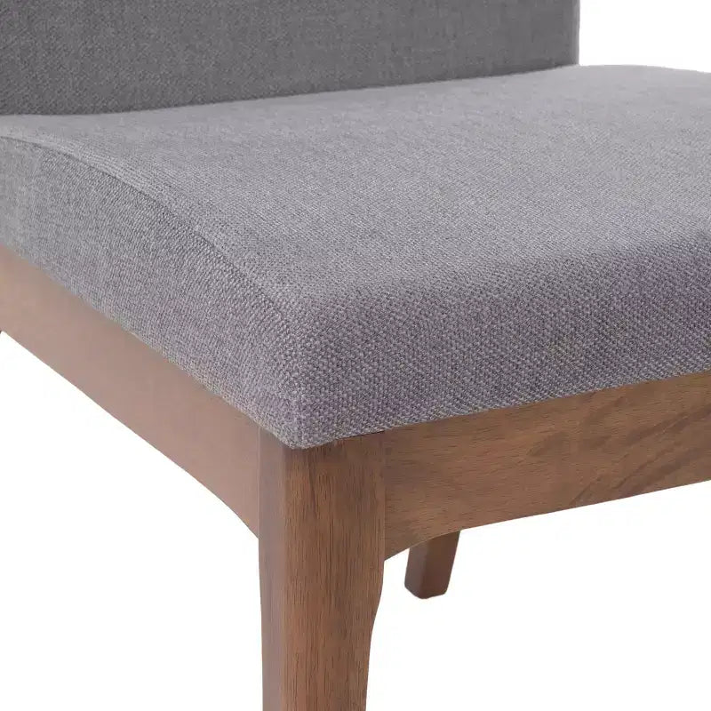 Ensemble de salle à manger Merax 5 pièces de style moderne du milieu du siècle avec 4 chaises rembourrées