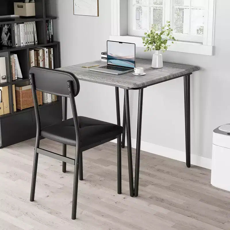 Ensemble de salle à manger Salutmeuble pour 2 personnes, ensemble de salle à manger 3 pièces, ensemble de table de salle à manger avec 2 chaises rembourrées pour petite cuisine d'appartement