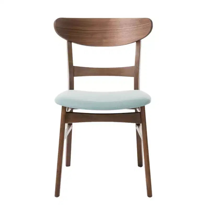 Ensemble de salle à manger 5 pièces en tissu et bois Isador de GDFStudio, style milieu du siècle