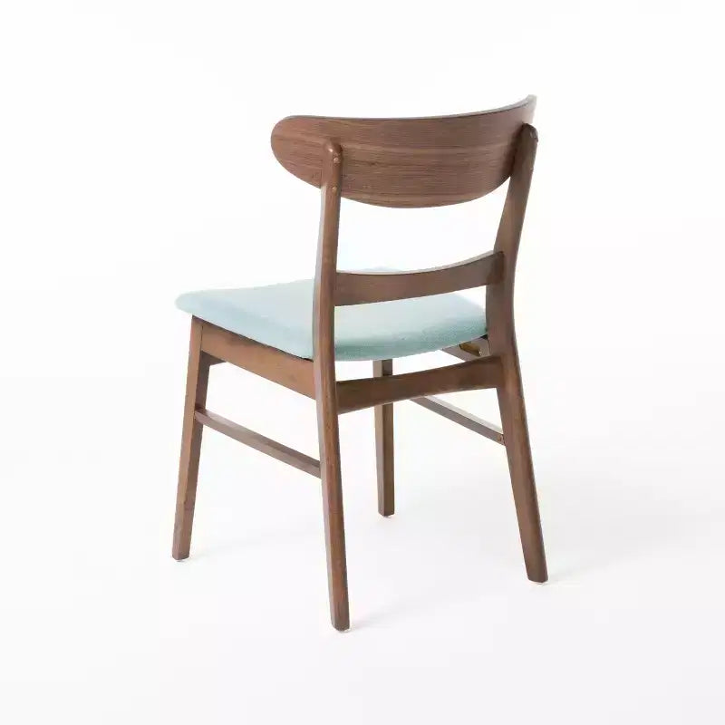 Ensemble de salle à manger 5 pièces en tissu et bois Isador de GDFStudio, style milieu du siècle