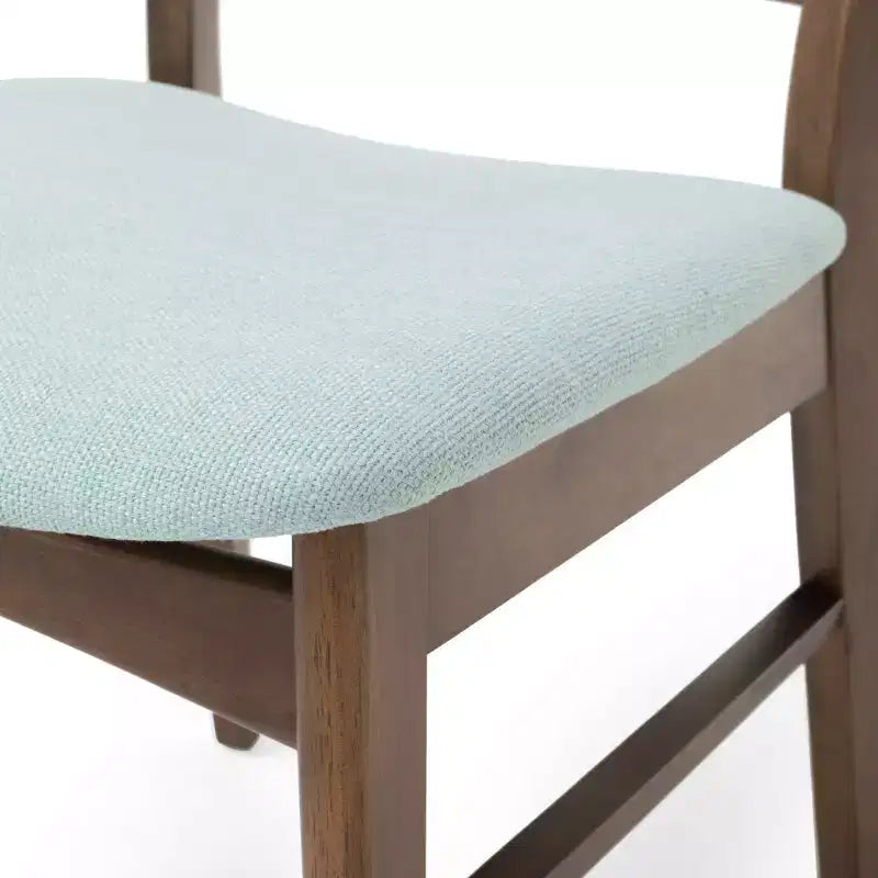 Ensemble de salle à manger 5 pièces en tissu et bois Isador de GDFStudio, style milieu du siècle