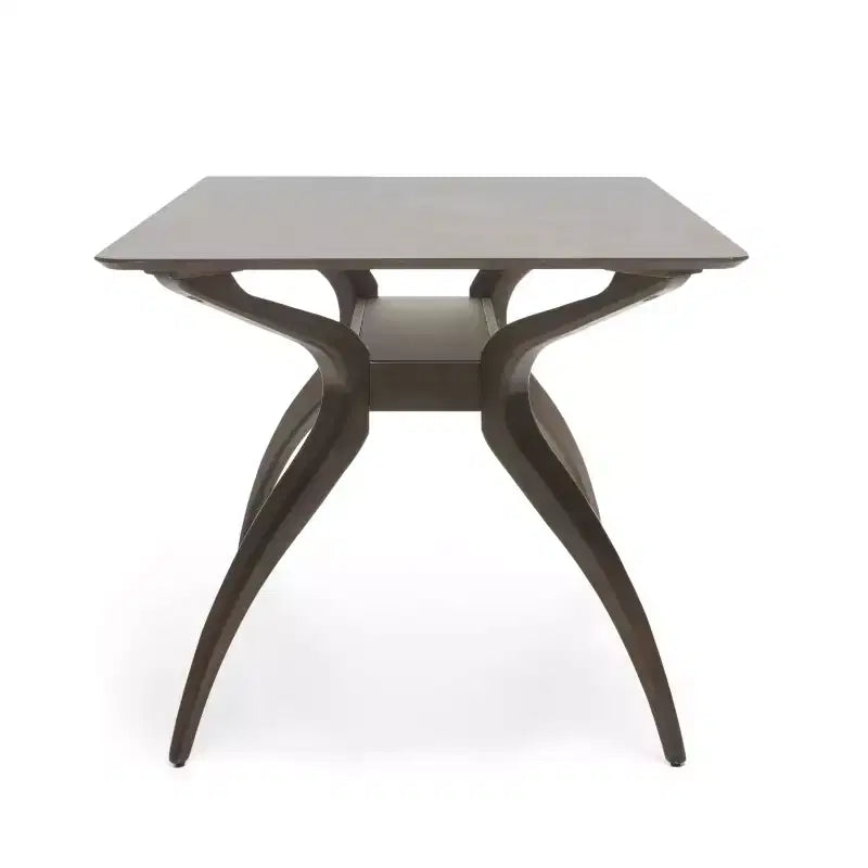 Ensemble de salle à manger 5 pièces en tissu et bois Isador de GDFStudio, style milieu du siècle