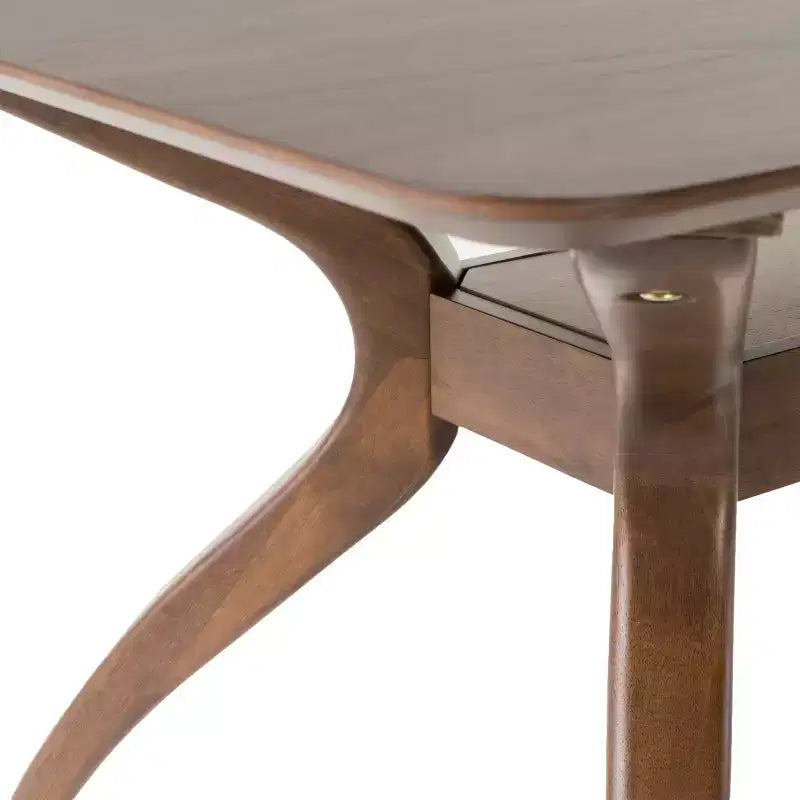 Ensemble de salle à manger 5 pièces en tissu et bois Isador de GDFStudio, style milieu du siècle
