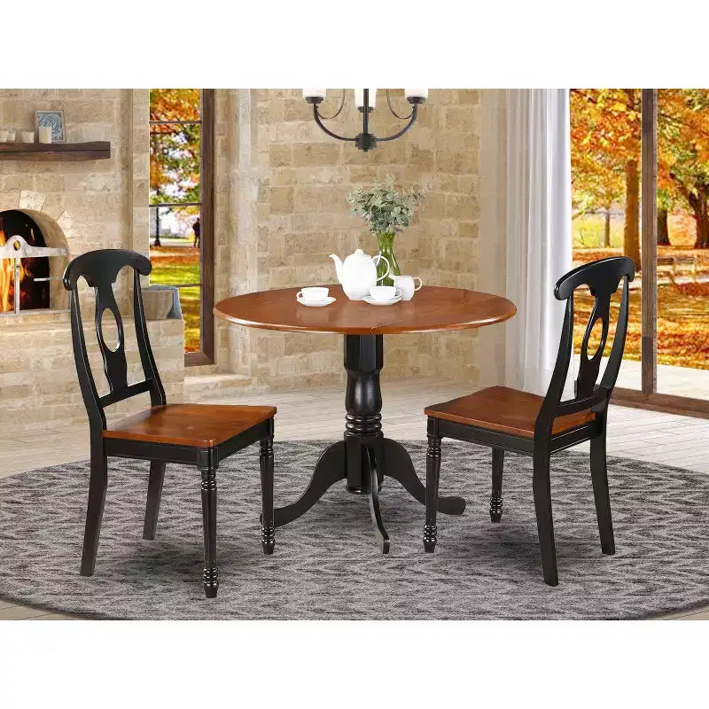 HomeStock Belmont 3-Piece Kitchen Table Set